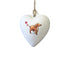 Cocker (Working) Red Ceramic Heart Bauble